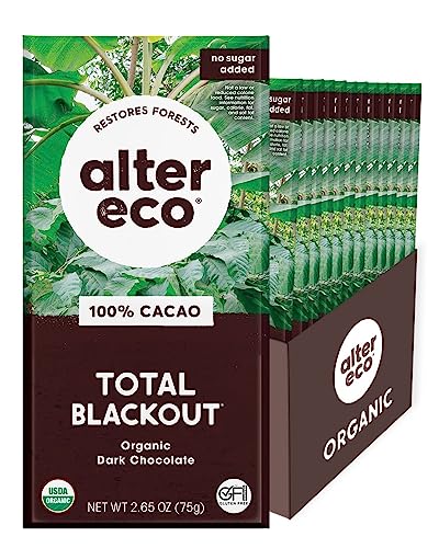 Alter Eco | Dark Chocolate Bars | Pure Dark Cocoa, Fair...