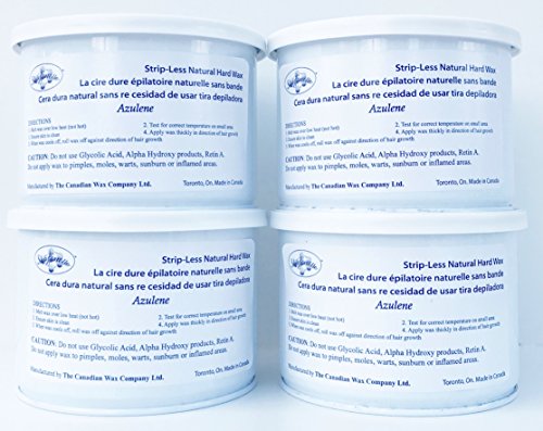 Sharonelle Natural Hard Azulene Wax in 14 oz. - 4 cans