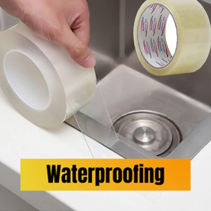 Image of Transparent Cello Tape 2 Inch Multipurpose Clear Tape For Home And Office Use, Decorating And Diy Industrial Packaging Tape Box Packing 100 Meter Pack of 3