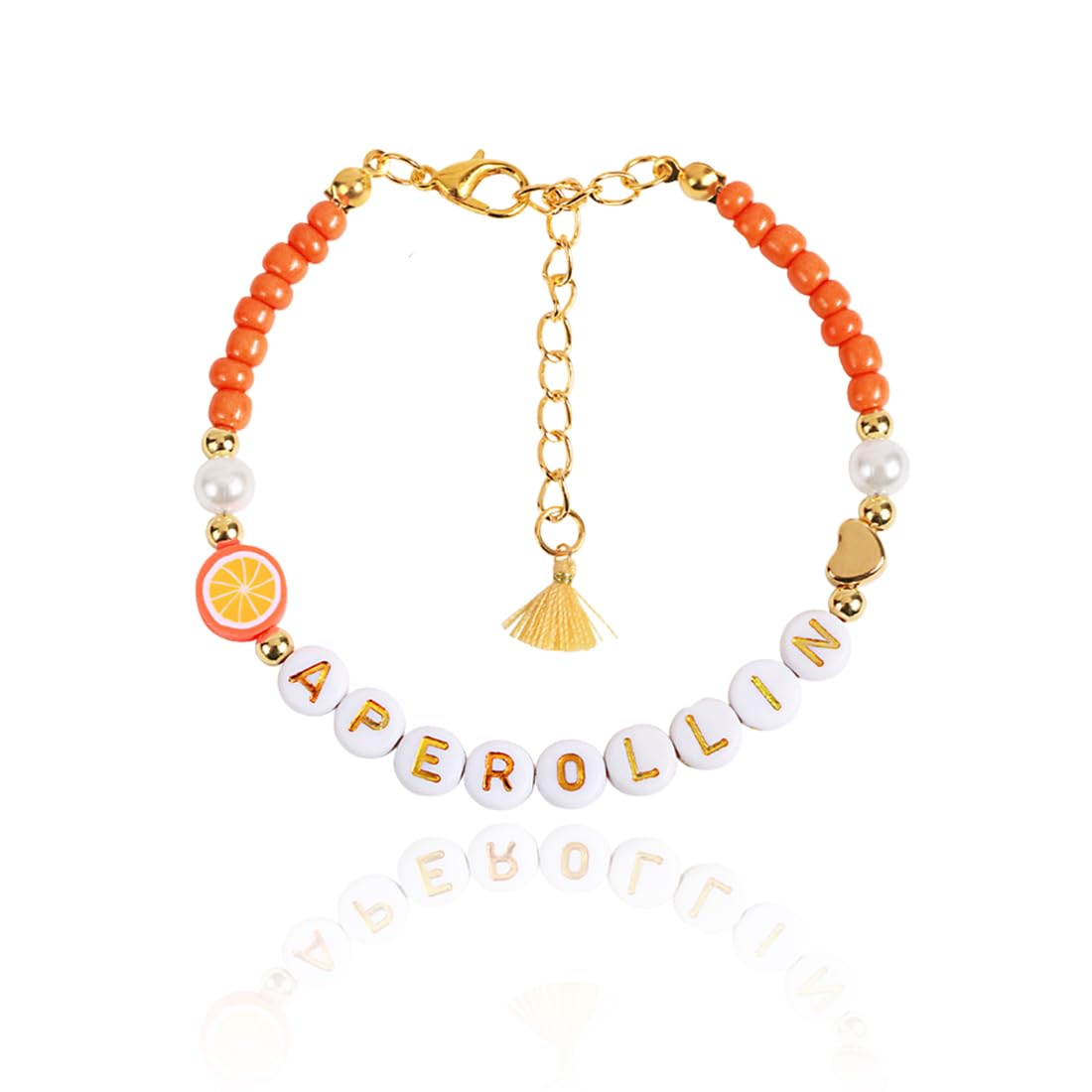1 x Aperol Gifts Woman - 1 Aperol Bracelet, Aperol Decoration (for Girlfriend, Colleagues, Families)