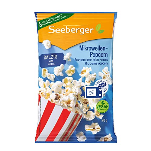 Seeberger Mikrowellen-Popcorn salzig mit Sonnenblumenöl 24x90g