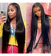 30 inch 13x6 Lace Front Wigs Human Hair 180% Density Straight HD Lace Front Wigs Human Hair Deep ...