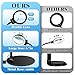 10X 30X Magnifying Glass with Light and Stand, 72 LED 3 Color Modes Stepless Dimmable, Hands Free Lighted Magnifier Desk Lamp for Close Work Craft Hobby Painting Sewing Jewelry Reading (Black)