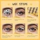 QUEWEL Manga-Lashes natürlich Aussehen 120STK weich und flauschig, Cluster-Lashes mit verschiedenen Make-up-Stilen, Anime-Wimpern benutzerfreundlich zu Hause (Manga-DH)
