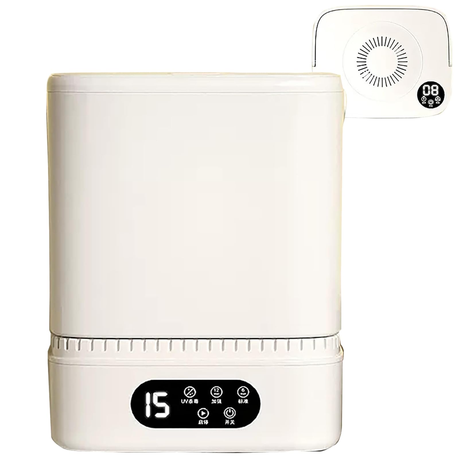 Lavadora Y Secadora Portátil, con Función De Deshidratación + Secadora, 2 Velocidades Ajustables, 3 En 1 (Lavado + Deshidratación + Secado), para Viajes En Autocaravanas,B