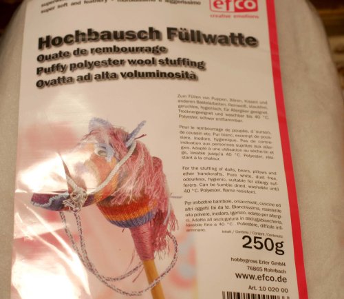 Efco Puffy Laine Garnissage Sac pour et décoration, Polyester, Blanc, 250 g