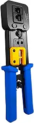 Alicate de crimpar Multi função FER0069 corta fio para conectores de passagem EZ Crimp RJ45 RJ12 RJ11