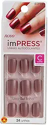 Unhas Autocolantes Impress Color Curto Summer Nude, Kiss New York