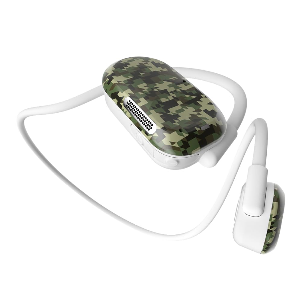 Purity Air Open Ear Headphones - True Air Conduction Wireless Bluetooth Open Ear Earbuds with Dual Mic for iPhone/Android - Secured Long Wearing Comfort, Sports Sweat Resistant (PLCE163)