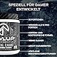 LevlUp Digital Camo Gaming Booster - Energy Drink für Gamer - Mit Taurin, Koffein, L-Tyrosin, Vitamin B12 - Weiße Beeren - 320g - 40 Portionen