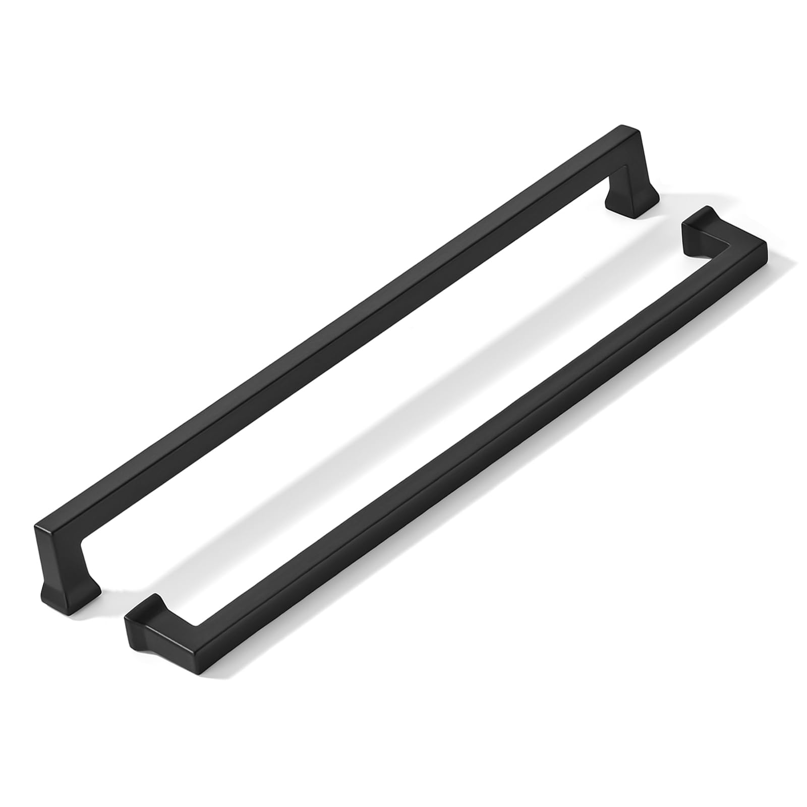 Photo 1 of khtumeware 3 Pack 18inch(457mm) Hole Center Appliance Pulls Black Cabinet Pulls Heavy-Duty Solid Matte Black Cabinet Hardware Pulls for Kitchens, bathrooms and Dresser Handle