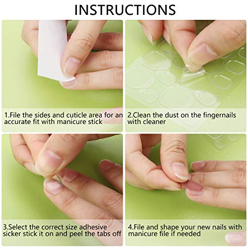Coffin Matte False Nails, 24Pcs Pure Color Matte Coffin Nail Tips Ballerina False Gel Nails Art Set Full Cover Fake Nails, Acrylic Press on Nails with Nail Adhesive Tabs and Nail File (Nude Pink) - Thumbnail 4