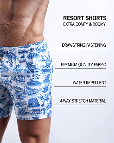 Bang Men's Swimwear - Resort Shorts - Stretchy Boardshorts Elasticated Waitsband Beach Wear3
