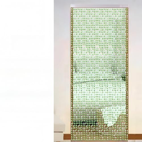 Coeokss ビーズのれん おしゃれ ストリングカーテン アクリル製 ビーズチェーン ルームパーティション 180cm 200cm丈 北欧 ドア 入り口 玄関 窓 店舗飾り ヒモスクリーン 見せる仕切り 雑貨(A,高さ180cmで27本)