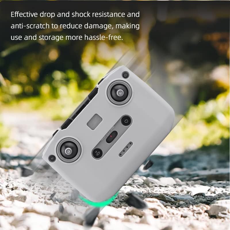 Miniatura 8 de BTG Funda protectora de silicona Funda antiarañazos para DJI Air 3Mavic 3 ProMini 3Mini 2 RC-N1N2 Accesorios de control remoto (negro)