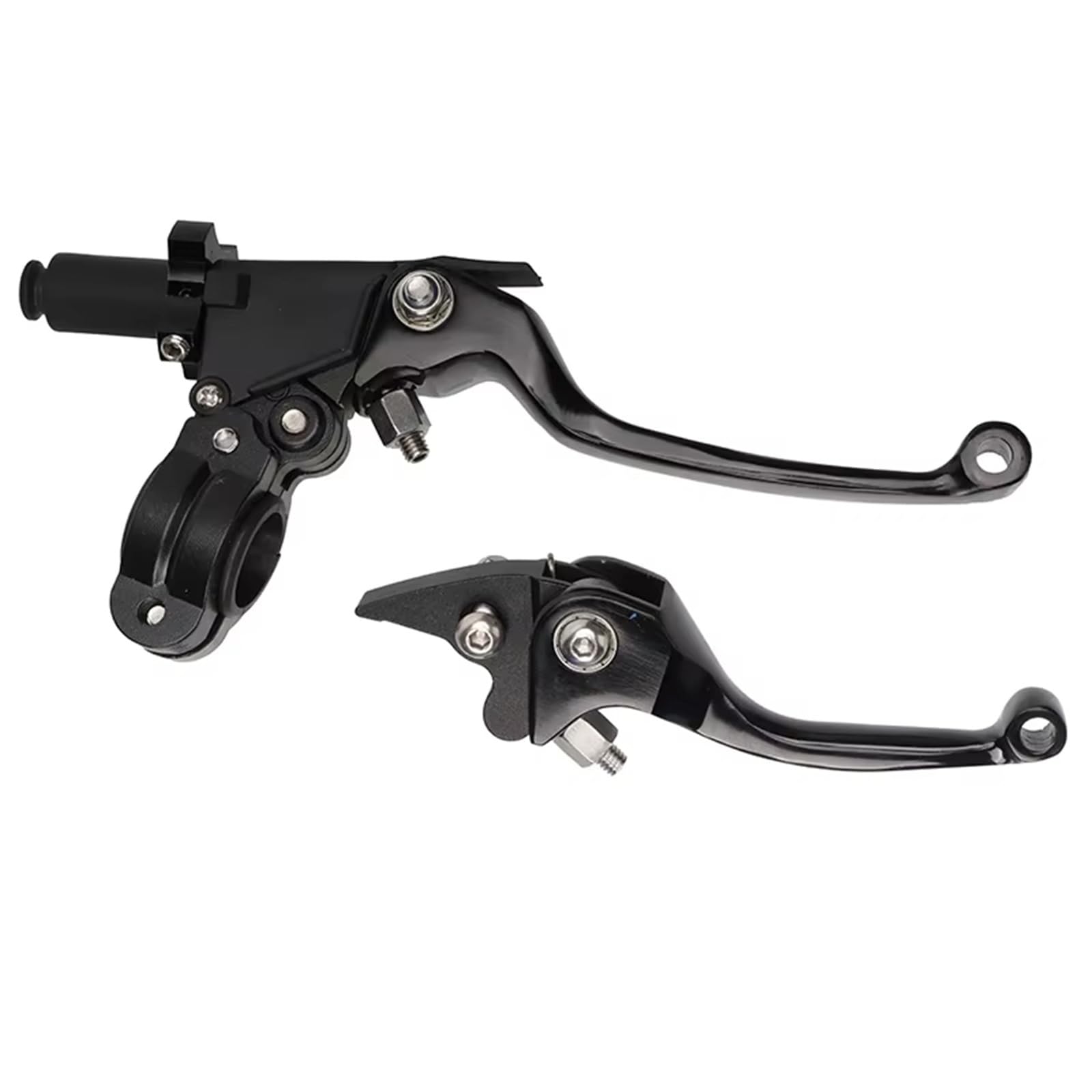 BeiZhengbhD Clutch Lever Handlebar 7/8'' 22mm Motorcycle Foldable Adjustment Handlebar Brake Clutch Drum Handle for Dirt Pit Bike Kart ATV(Black)