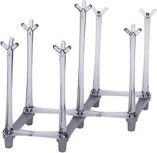 Jasnoszary chowany kubek suszarka stojak na kieliszek butelka do picia antypoślizgowy spód kubek osuszacz drzewko stojak uchwyt domowe naczynia kuchenne do picia szklany blat