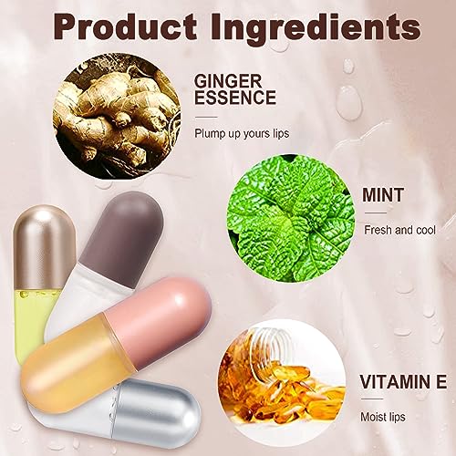 4 Pcs Lip Plumper Lip Plumper Natural Lip Care