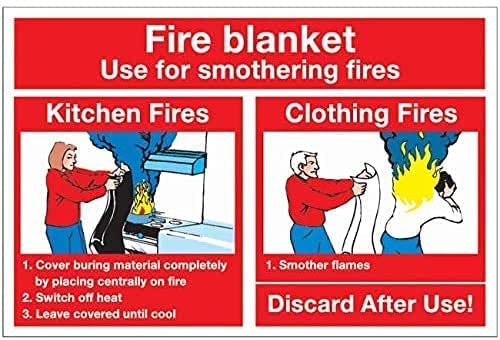 Coperta antincendio 1 m x 1 m a sgancio rapido in