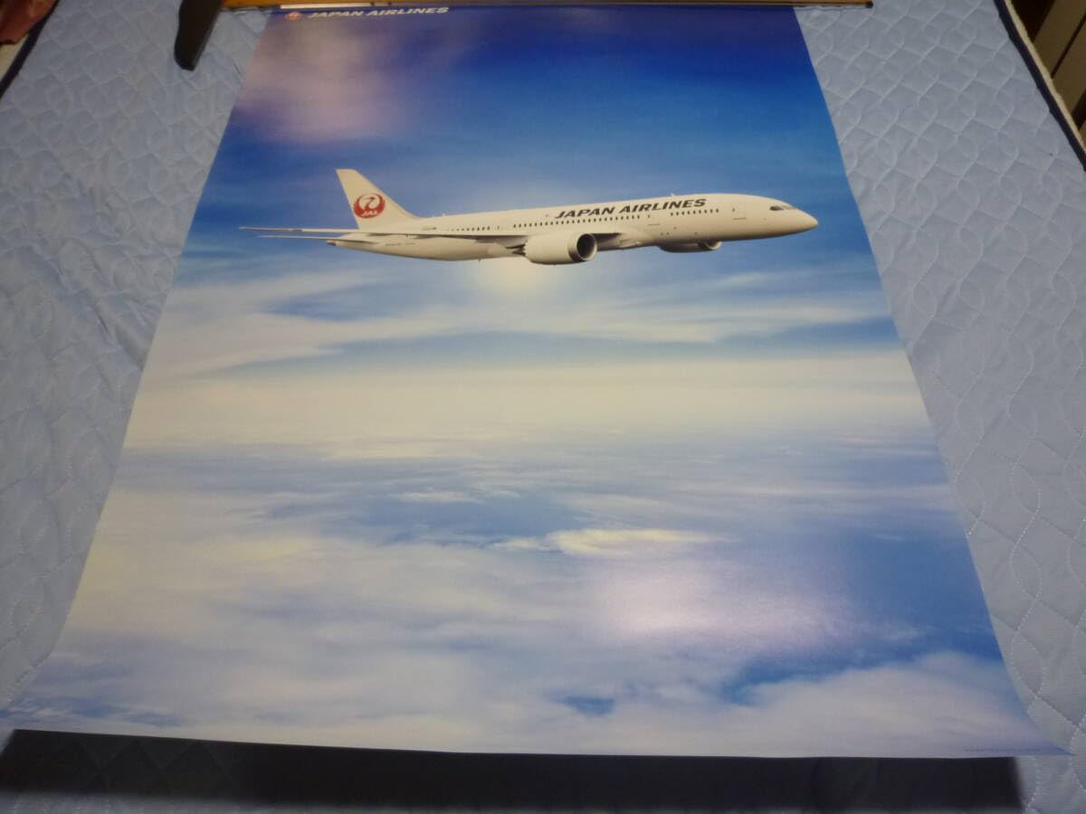 Amazon.co.jp: JAL 日本航空 飛行機 ポスター ツルマーク サイズ約