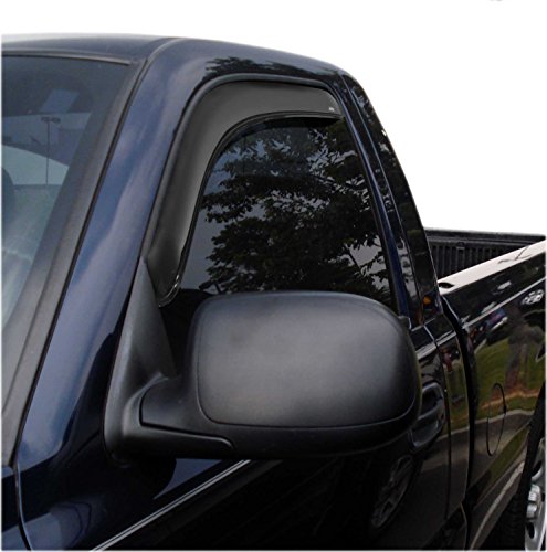 Auto Ventshade [Avs] In-Channel Ventvisor | 1999 - 2007 Silverado/Sierra 1500, 99-06 Silverado/Sierra 2500, 01-07 Silver/Sierra 3500 Classic Body Standard Cab- Smoke, 2 Pc. | 192956 #TOP6