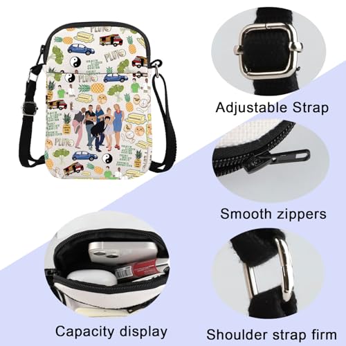 ENSIANTH Movie Fan Crossbody Bag Pineapple -Comedy TV Show Inspired - Psychos Lover - I've Heard it Both Ways Gift4