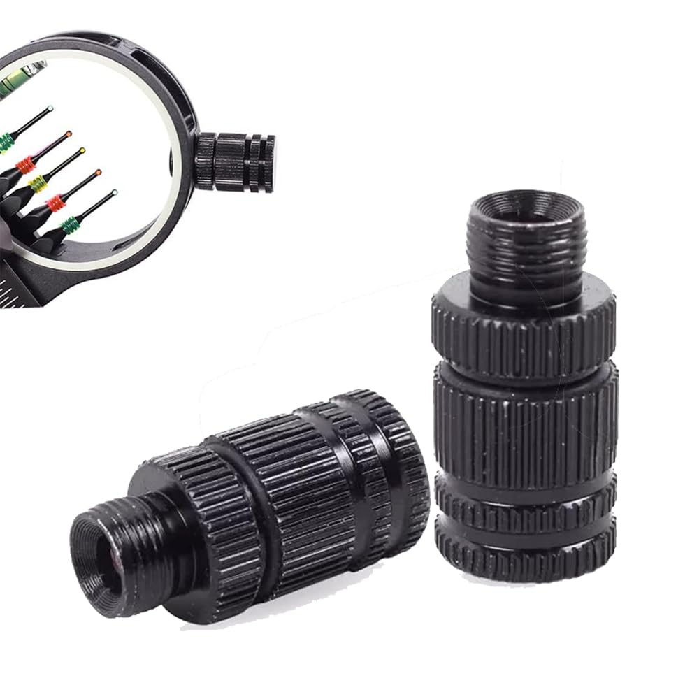 SOPOGER Archery Compound Bow Sight Light Fiber Optic 3/8-32 LED Sight Light Thread Universal Fit (2pcs)