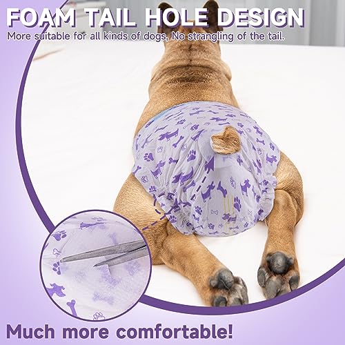 MICOOYO Disposable Female Dog Nappies Dog Diapers for Girl Dogs in