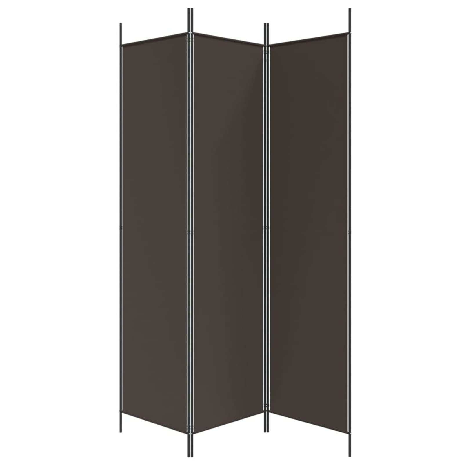 Homgoday Divisorio a 3 Pannelli Marrone 150x200 cm in Tessuto, Divisorio per Ambienti, Paravento da Interno Decorativi, Separé Divisorio Pannelli Divisori per Interni Casa