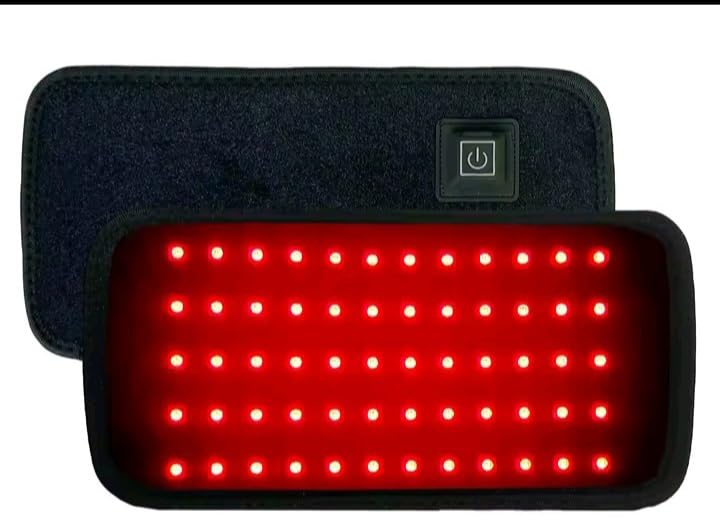 Almofada Térmica Elétrica com LED Vermelho, Terapia de Calor para Alívio da Dor, 5 Modos