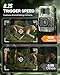 Assark Solar Trail Camera 48MP 30FPS, WiFi Bluetooth Game Camera with Motion Activated 0.2s Trigger, Night Vision Motion Activated IP66 Waterproof for Wildlife Scouting with 32GB Micro SD Card