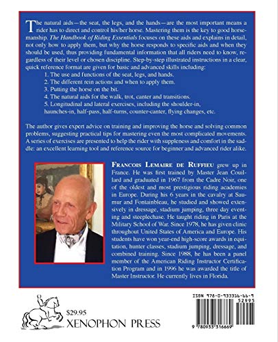 The Handbook of RIDING ESSENTIALS: How, Why and When to use the legs, the seat and the hands with step by step illustrated instructions for basic skills and advanced exercises. - Image 2