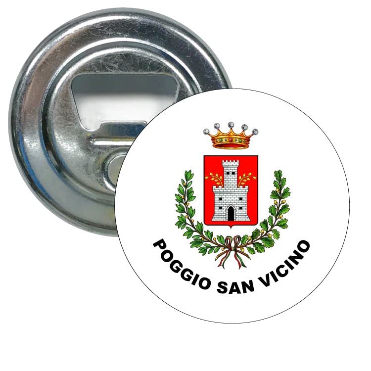 ROUND OPENER. ARMORIAL EMBLEM POGGIO SAN VICINO MACERATA ITALY