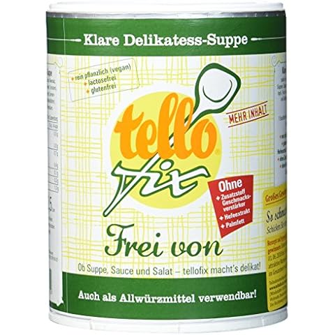tellofix Klare Delikatess Suppe Frei von - milde Brühe ohne Geschmacksverstärker, ohne Farbstoffe und ohne Konservierungsmittel Cover