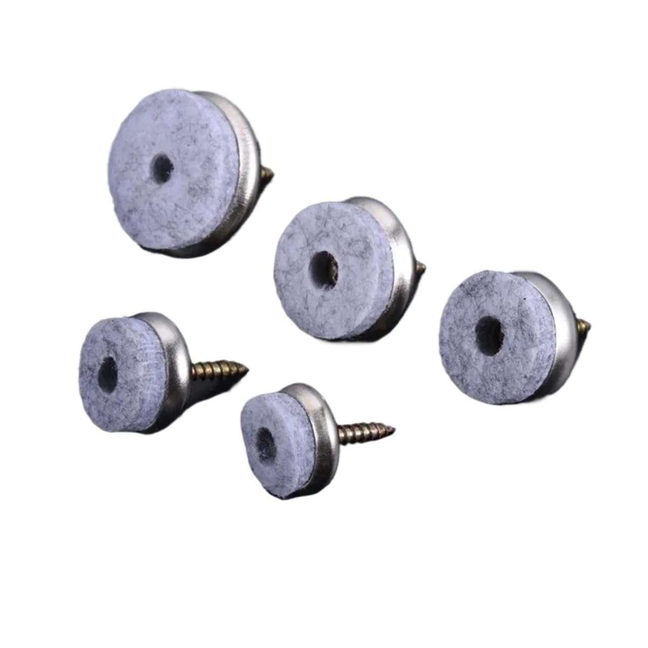 Self Adhesive Floor Protector Pad, Furniture Pads 30pcs Felt Gliders Screws-on 18-28mm(24mm)