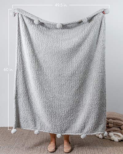 Premium Grey Fleece Throw Blanket, Luxurious Fuzzy Blanket, Blankets And Throws, Ultra Soft Blanket, Fluffy Blanket,Plush Blanket, Thick Blanket, Plush Blanket, Fleece Blanket (Full Size, 60” x 49.5”)
