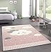 Merinos Nuages de Tapis pour Enfants Tapis de Jeu Rose Größe 80x150 cm