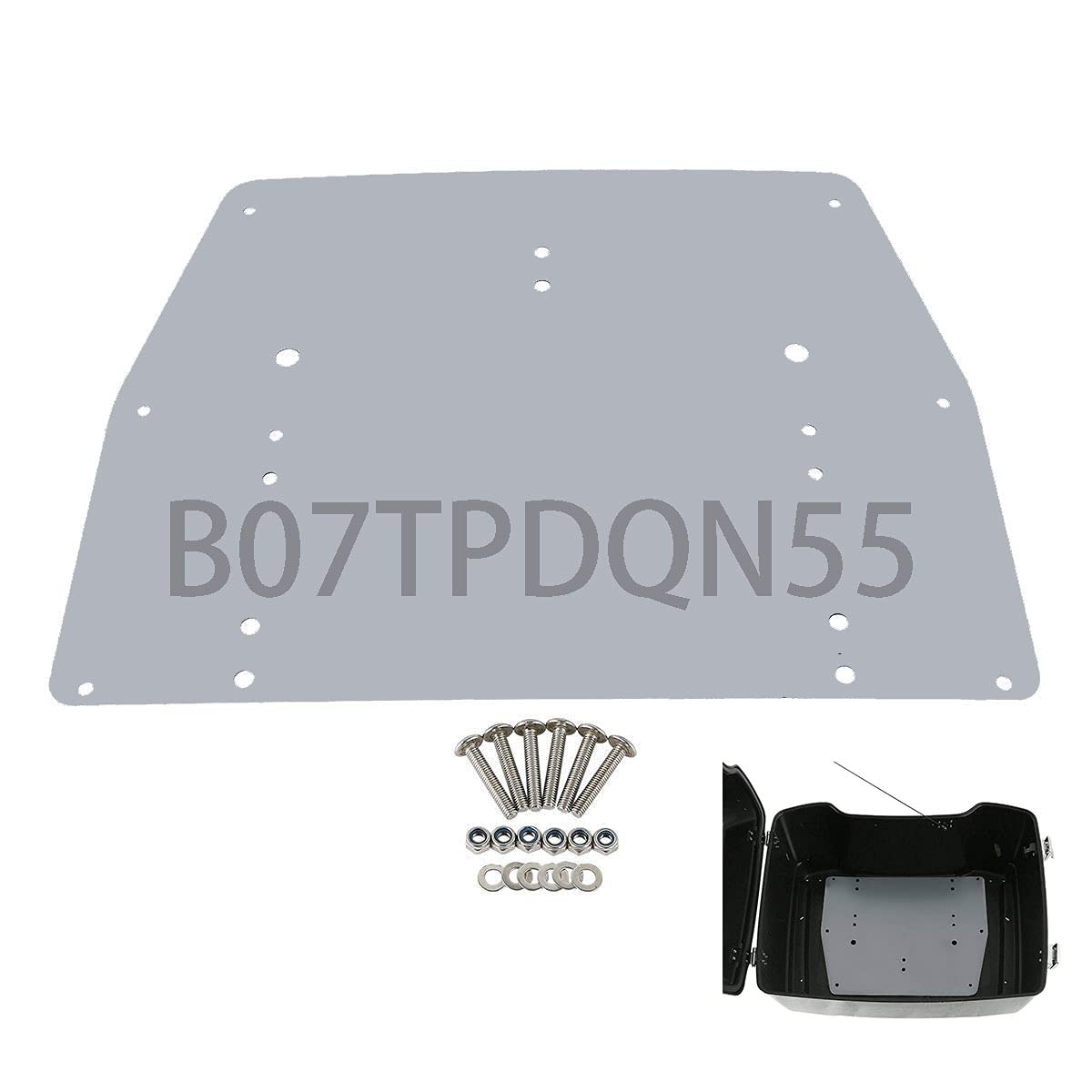 Tour Pack Pack Trunk Base Plate Inner Reinforcement Metal Plate Fits for Harley Davidson Touring Models FLT FLHT FLHTCU FLHRC Road King Street Glide Road Glide Electra Glide Ultra-Classic 1993-2013