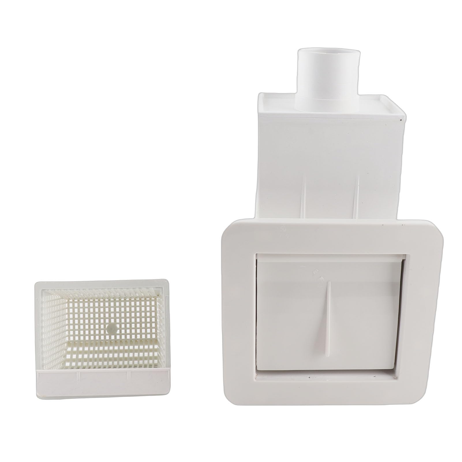 Kit Skimmer per Piscina da 1,5 Pollici per Piscina Fuori Terra, plastica antiruggine Contro l'erosione, Schermo filtrante Facile da collegare per Evitare intasamenti, 31,5x19,5x17