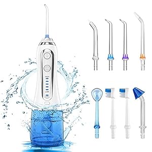 Waterflosser, Draadloze Waterflosser voor Tanden 5 Clean Mode w Gravity Ball Dental Floss Mondelinge Irrigator 8 Jet…