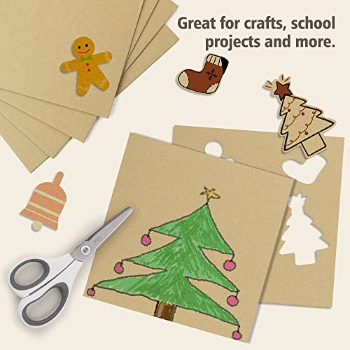 Image of Golden State Art 50 Pack 12x12 Corrugated Cardboard Sheet 1 /8 inch Flat Inserts | Flat Layer Pads, Corrugated Card Board Inserts For Packing, Mailing or DIY Art Crafts, Box Dividers (Brown)