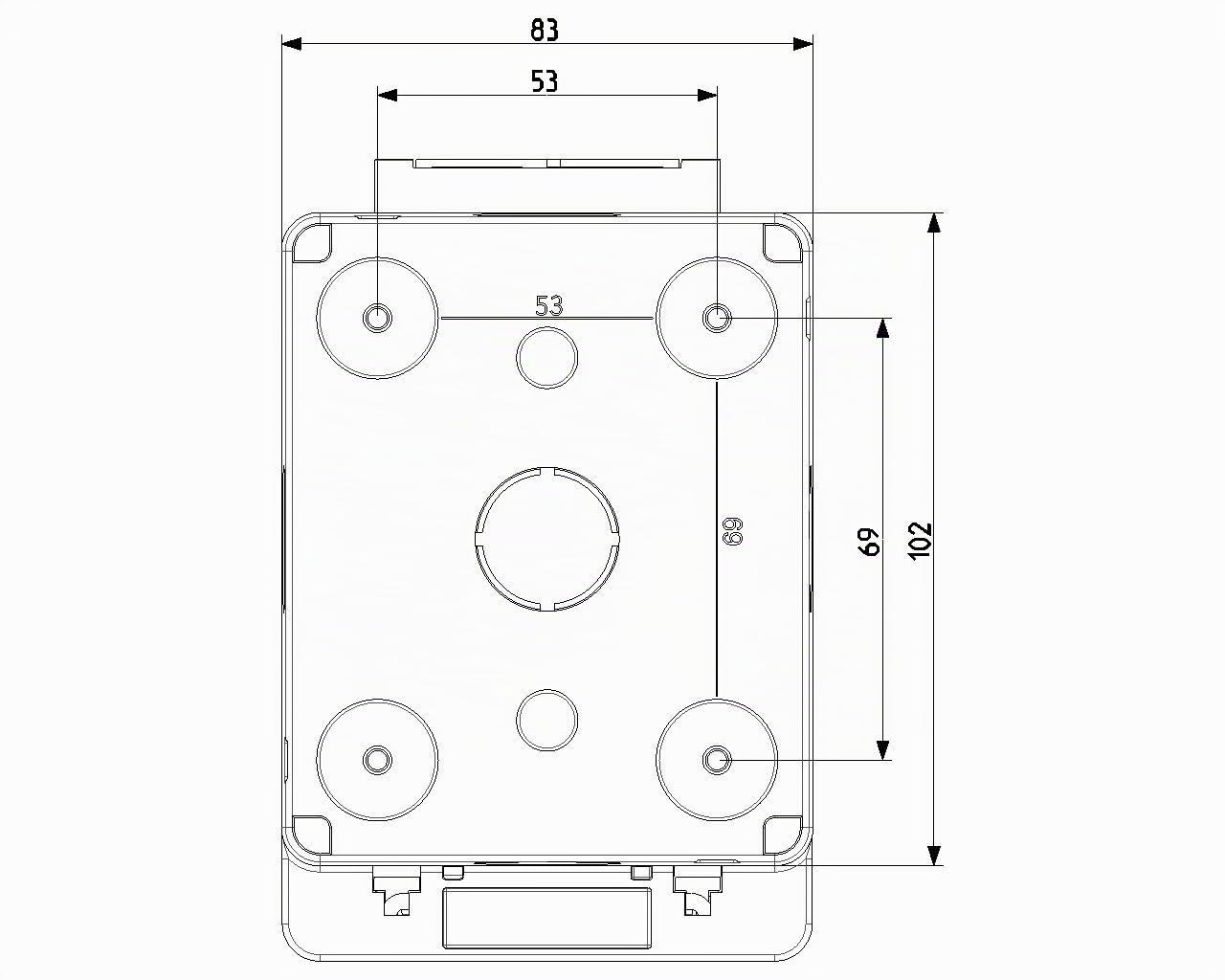 Vimar Plana - 14962 - Contenitore IP66 a spina inserita 2M