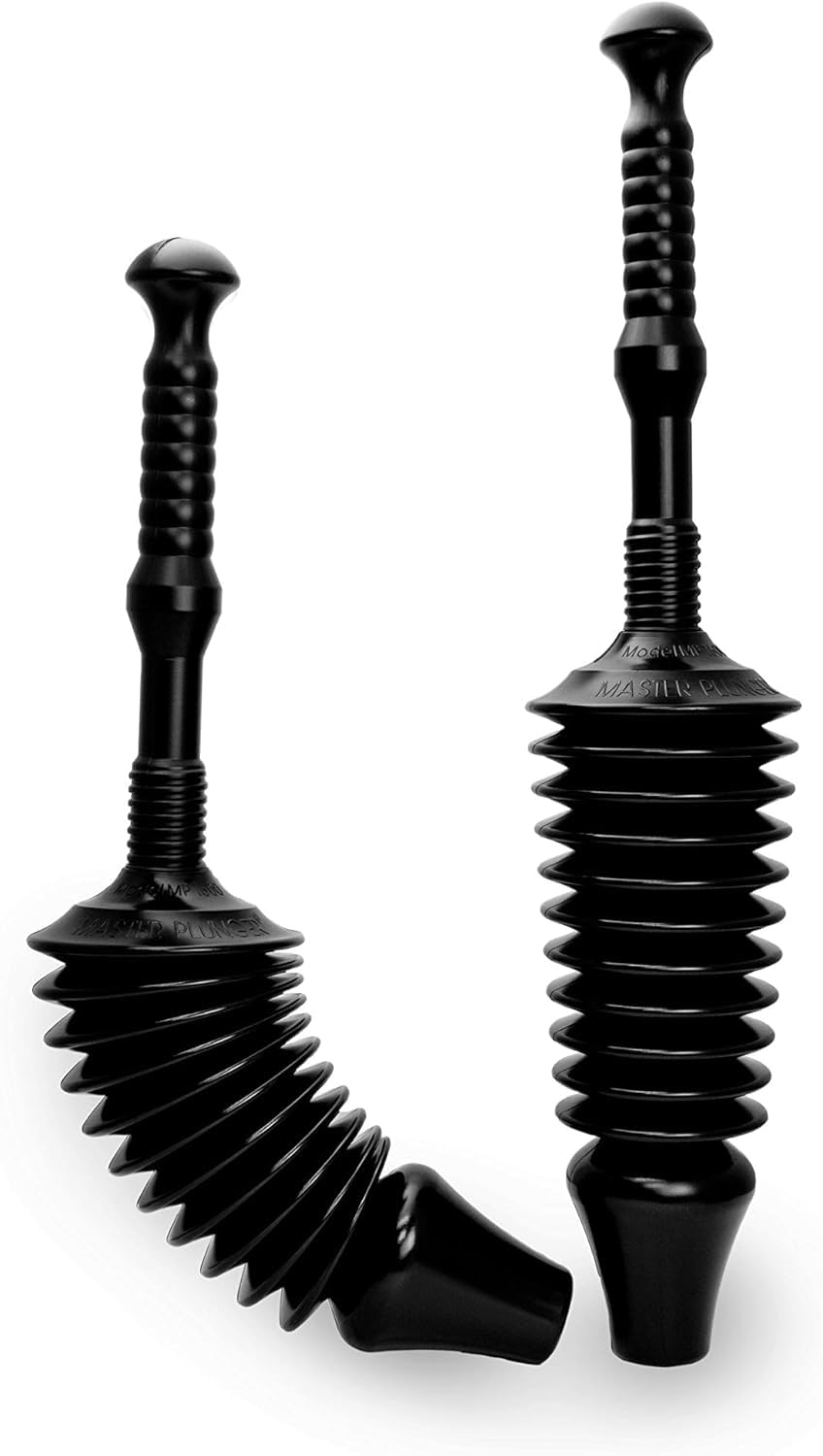 Heavy Duty Bellows Toilet Plunger | High-Pressure Clog Remover with Ergonomic Easy-Grip Handle | Professional Bathroom Unclogger for Toilets, Drains, and Pipes (Black)-image-7