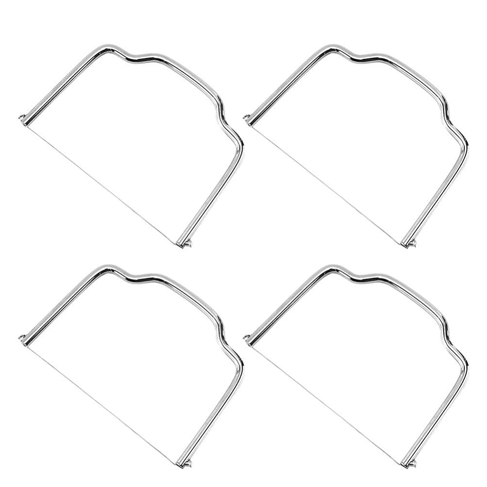 YARNOW 4Pcs Wire Cheese Slicer Stainless Steel Cheese Cutter Kitchen Cooking Tool for Soft Semi- Hard Cheeses