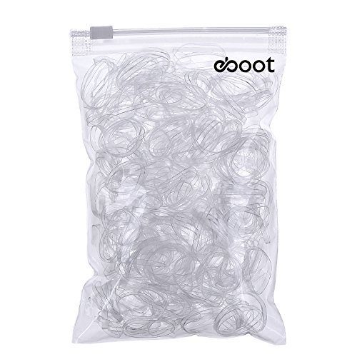 3 mm Clear Elastic Bands Hair Rubber Bands, 500 Pieces