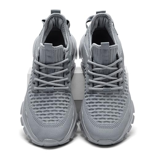 Image of Men's Slip on Walking Shoes Tennis Running Sneakers Lightweight Breathable Casual Soft Sole Comfort Work Gym Trainers