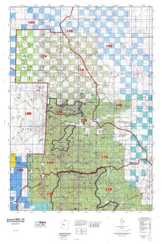 Arizona 17A Hunt Area/Game Management Unit (GMU) Map