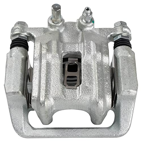 Image of TRQ Rear Brake Pad and Rotor Set Ceramic G Coated Rotors Calipers