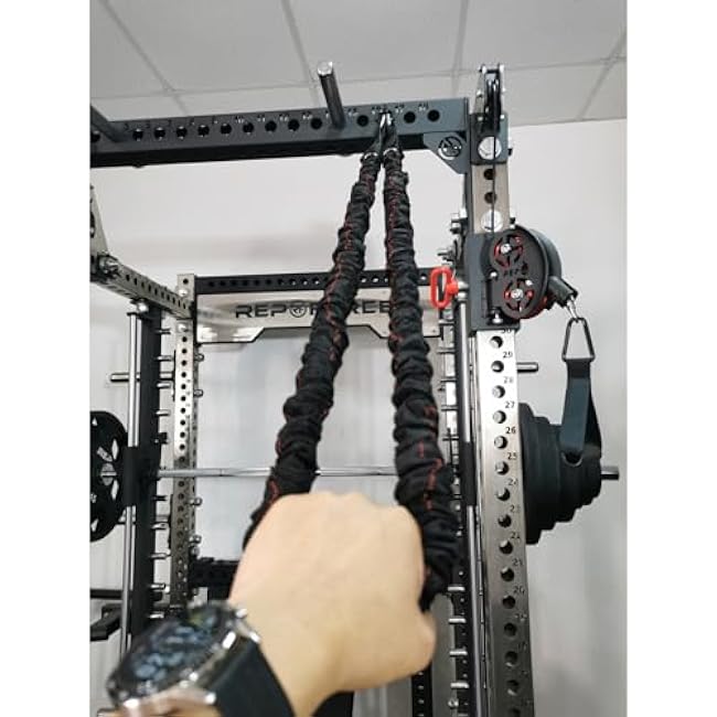 Power Cage Squat Rack Home Gym Accessory, Fits 3x3 Rack with 1 Hole