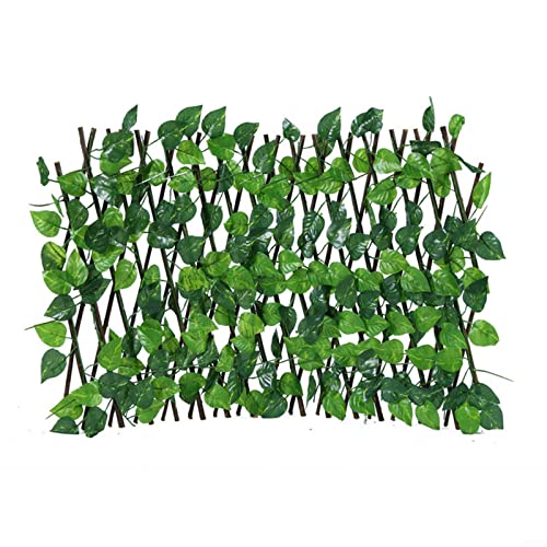 HOHOVYVY Treillis de Lierre Artificiel Extensible pour Jardin, clôture, Brise-Vue - Feuilles de Lierre artificielles